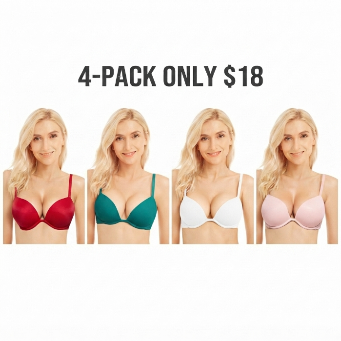 Deep V Push Up Padded T-shirt Bra Everyday Bras For Womenswear