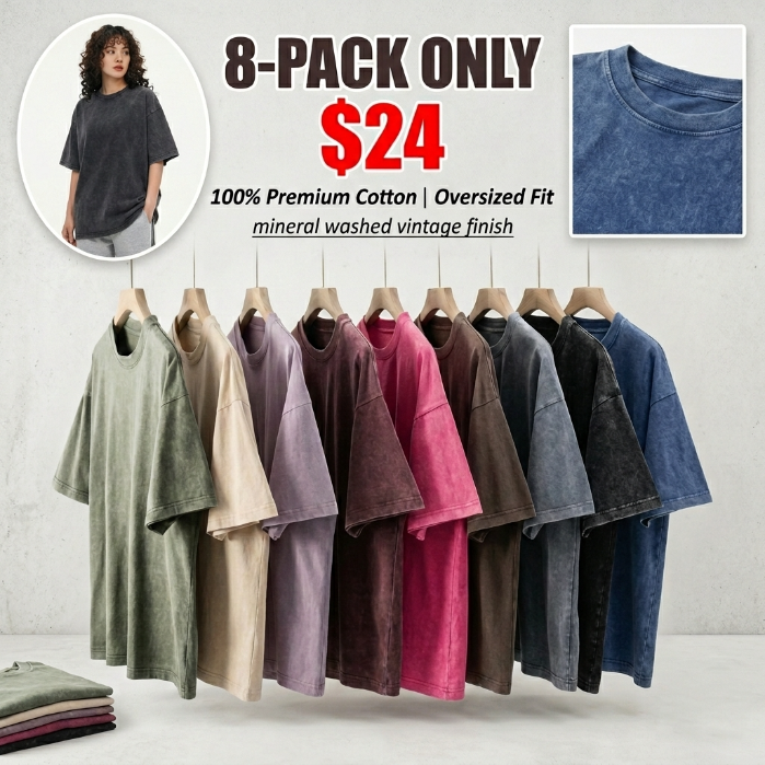 Vintage Oversized Cotton T-Shirt – Unisex Streetwear Loose Fit Tee