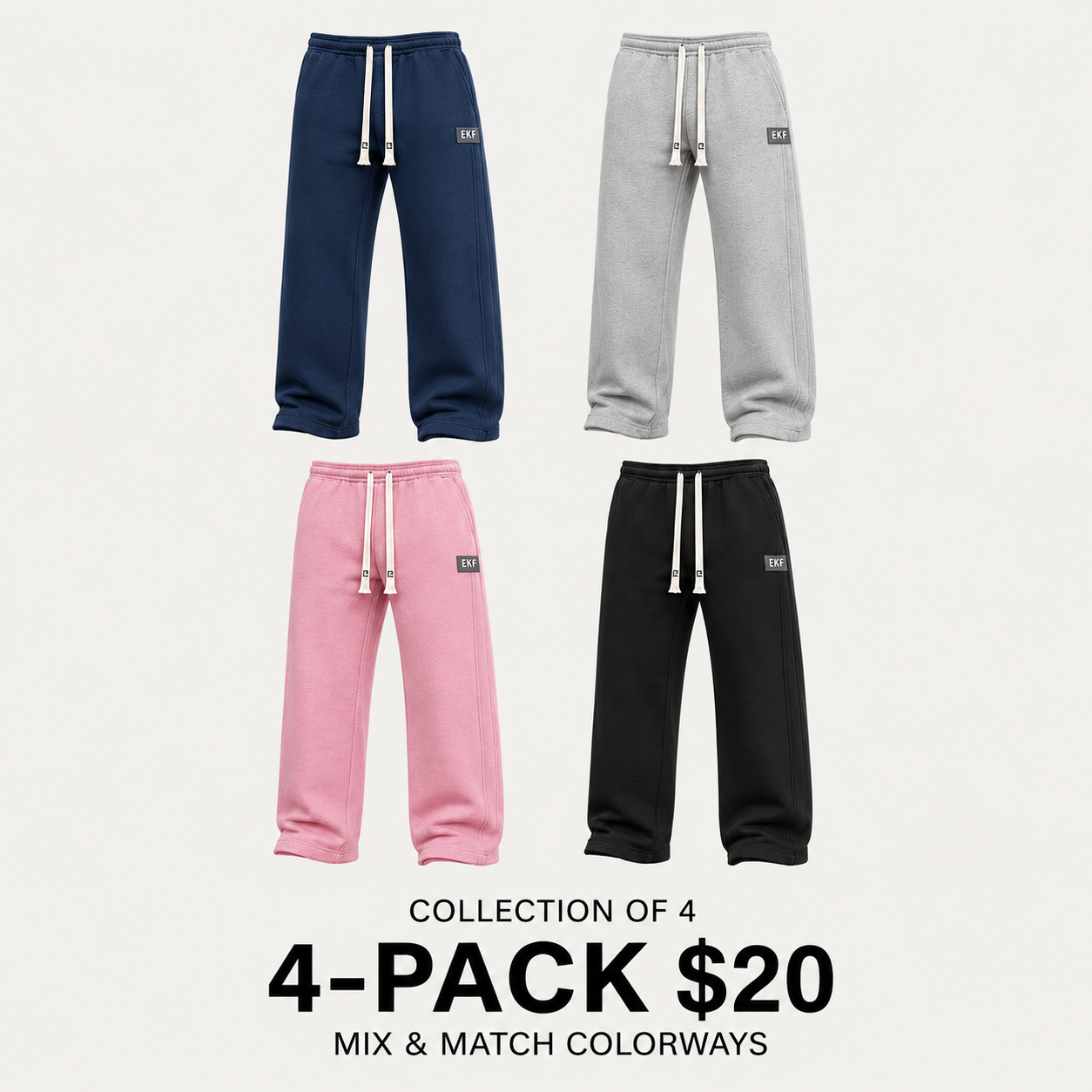 🔥Men's Baggy Fleece Sweatpants - Loose Fit Casual Streetwear Jogger Pants