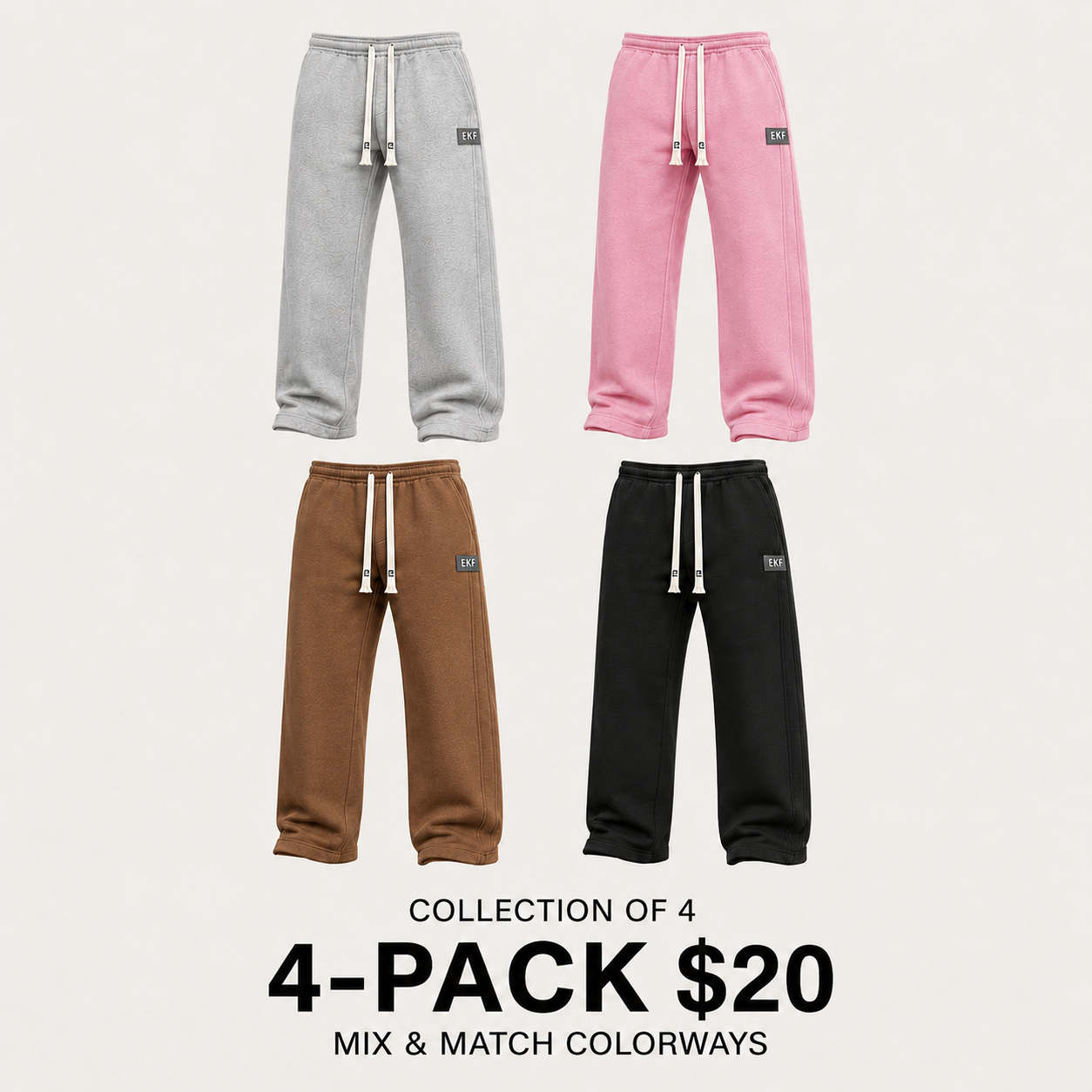 🔥Men's Baggy Fleece Sweatpants - Loose Fit Casual Streetwear Jogger Pants