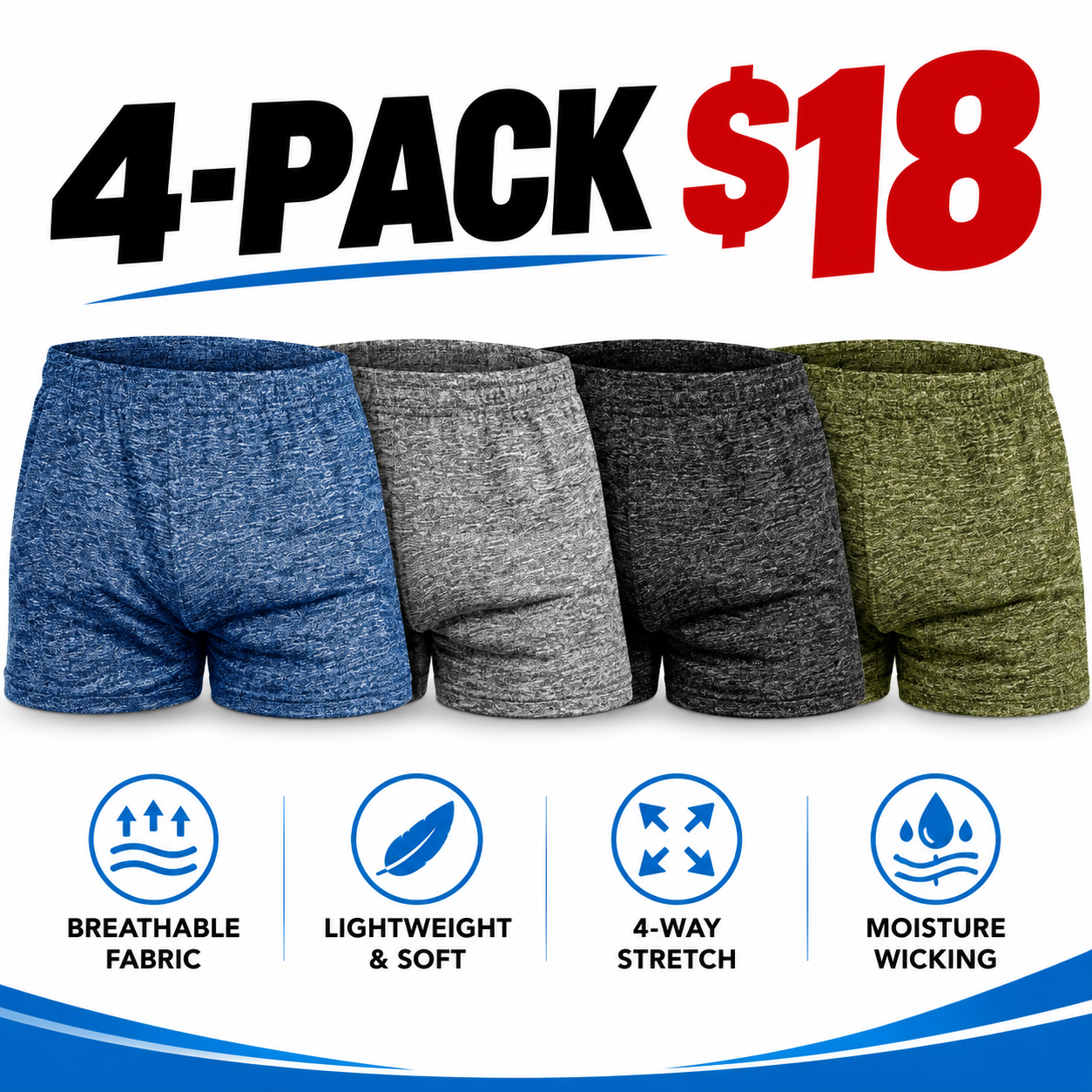 Men's 3-Inch Athletic Bodybuilding Shorts - Quick-Dry Stretch Activewear with Side Slit