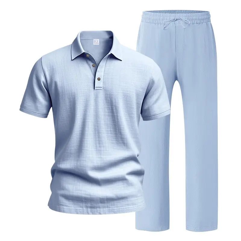 Men’s Linen Beach Two Piece Set