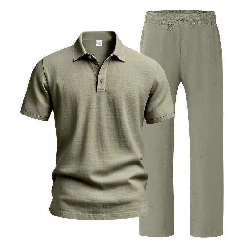 Men’s Linen Beach Two Piece Set