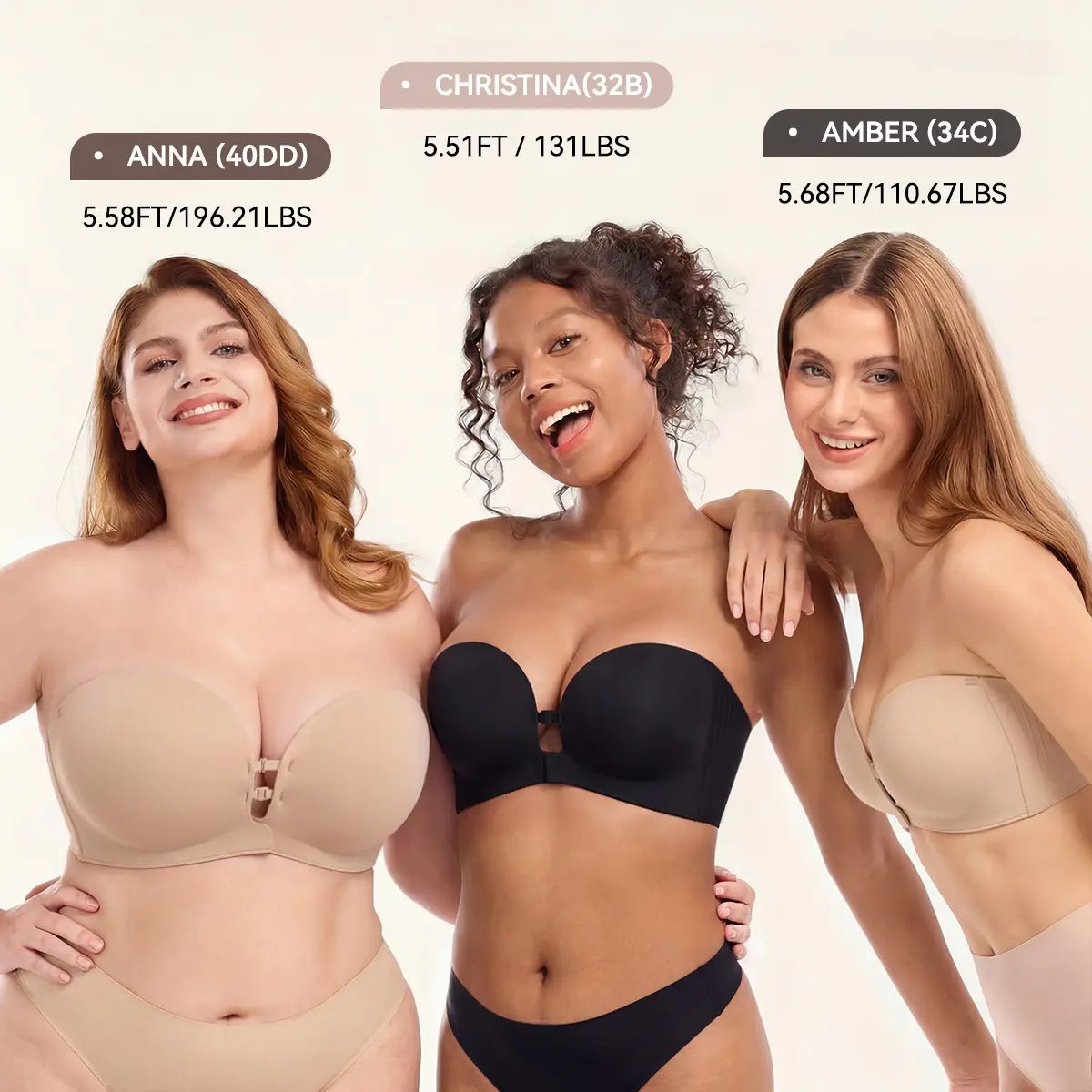 🔥LAST DAY SALE 70% OFF💕Women's Solid Wireless Bra, ComfortableBreathable Push Up Bra