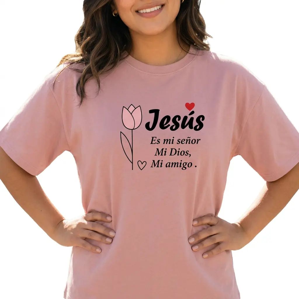 Women Plus Size Jesus Floral Faith Graphic Tee