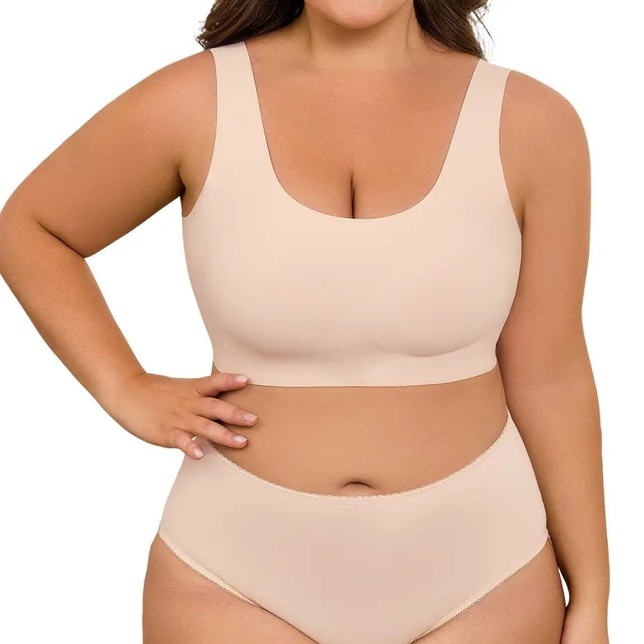 🔥LAST DAY SALE 70% OFF💕Seamless Bras for Women Full Coverage Wireless Bralette Widen Straps Side Comfortable Breathable Smooth