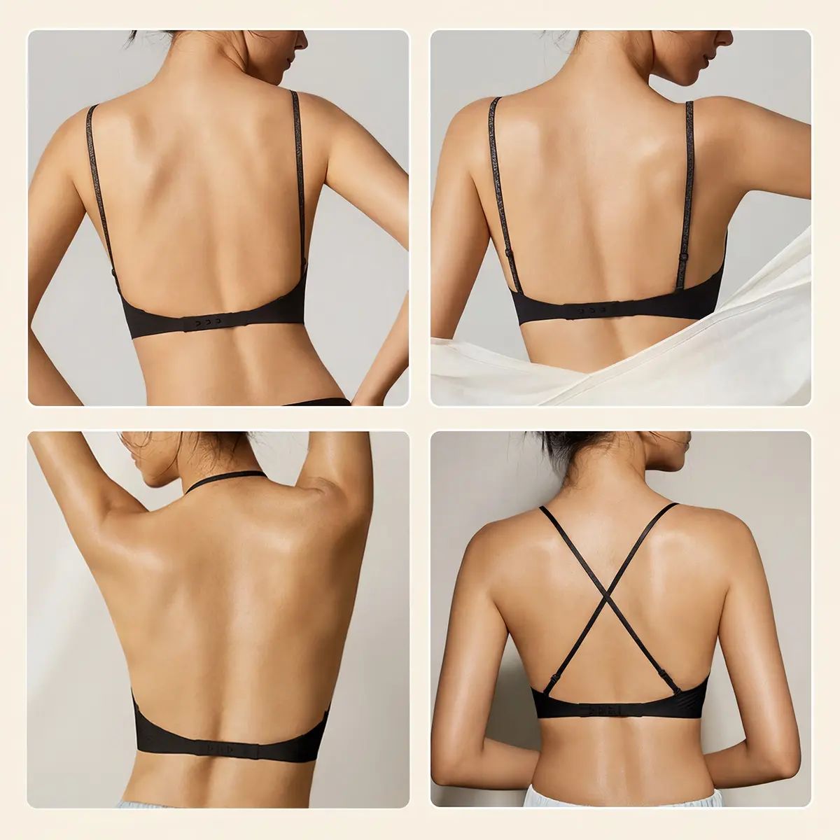 🔥🔥LAST DAY SALE 90% OFF💕 Low Back Backless Bras for Women Seamless Invisible Backless Bra