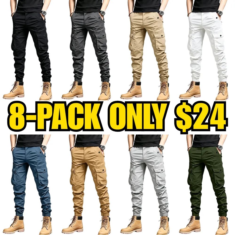 Men's Cargo Pants with Multi-Pockets