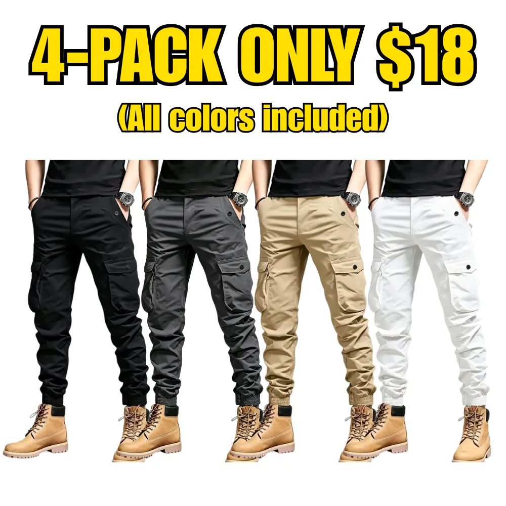 Men's Cargo Pants with Multi-Pockets
