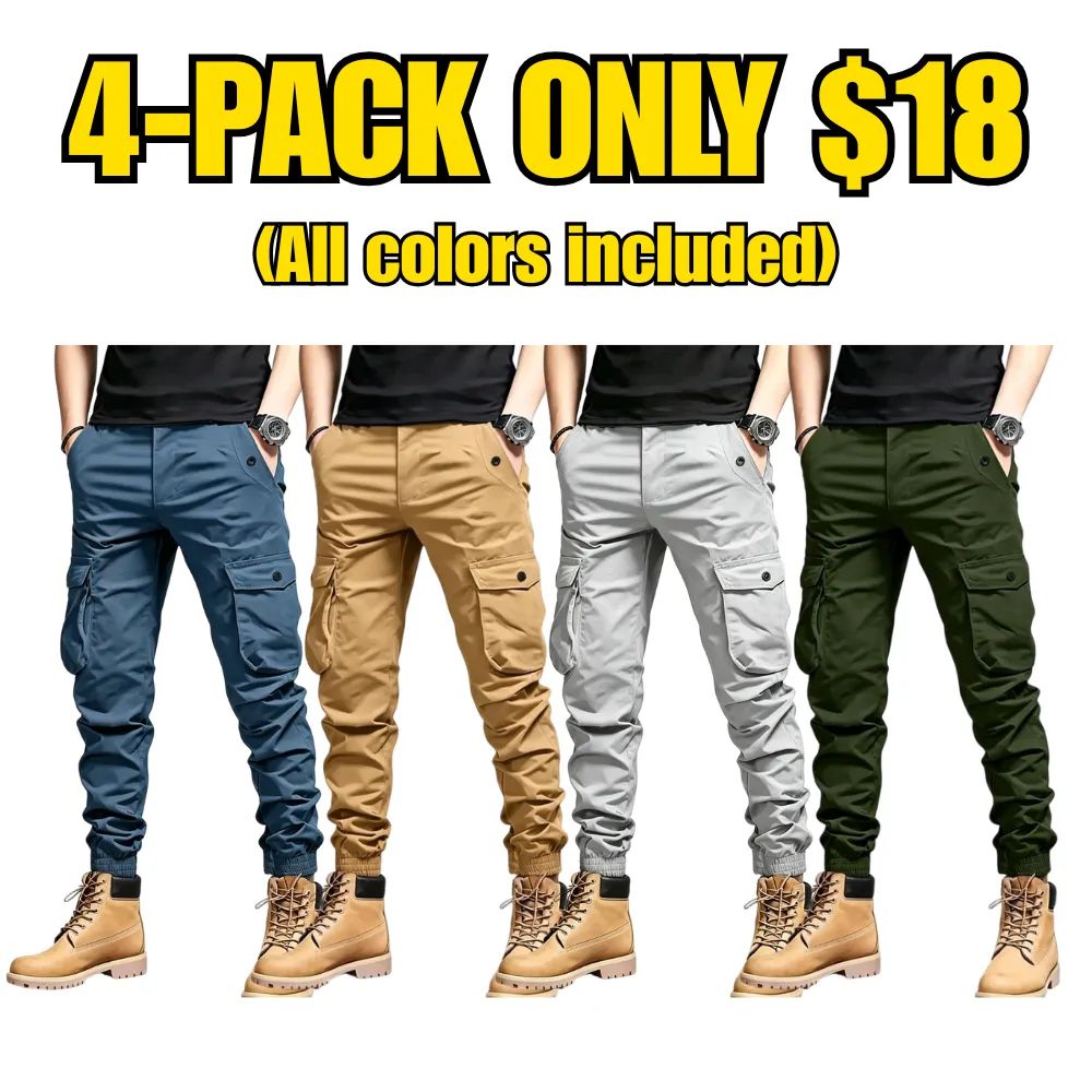 Men's Cargo Pants with Multi-Pockets
