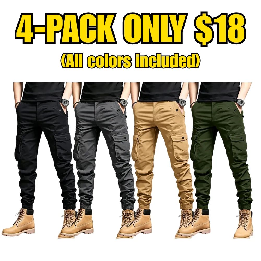 Men's Cargo Pants with Multi-Pockets