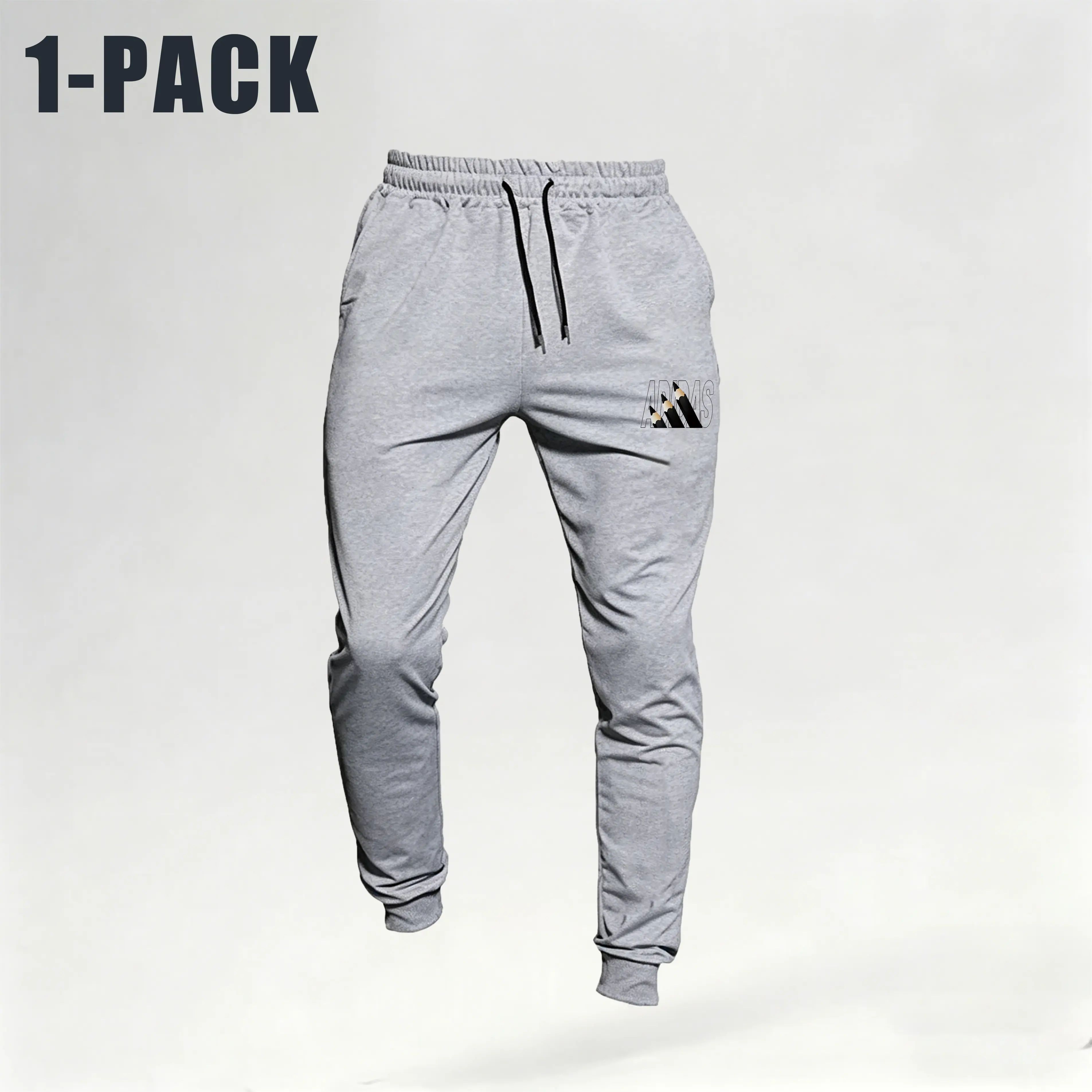 Men Sweatpants 4 Pack, Elastic Drawstring Joggers