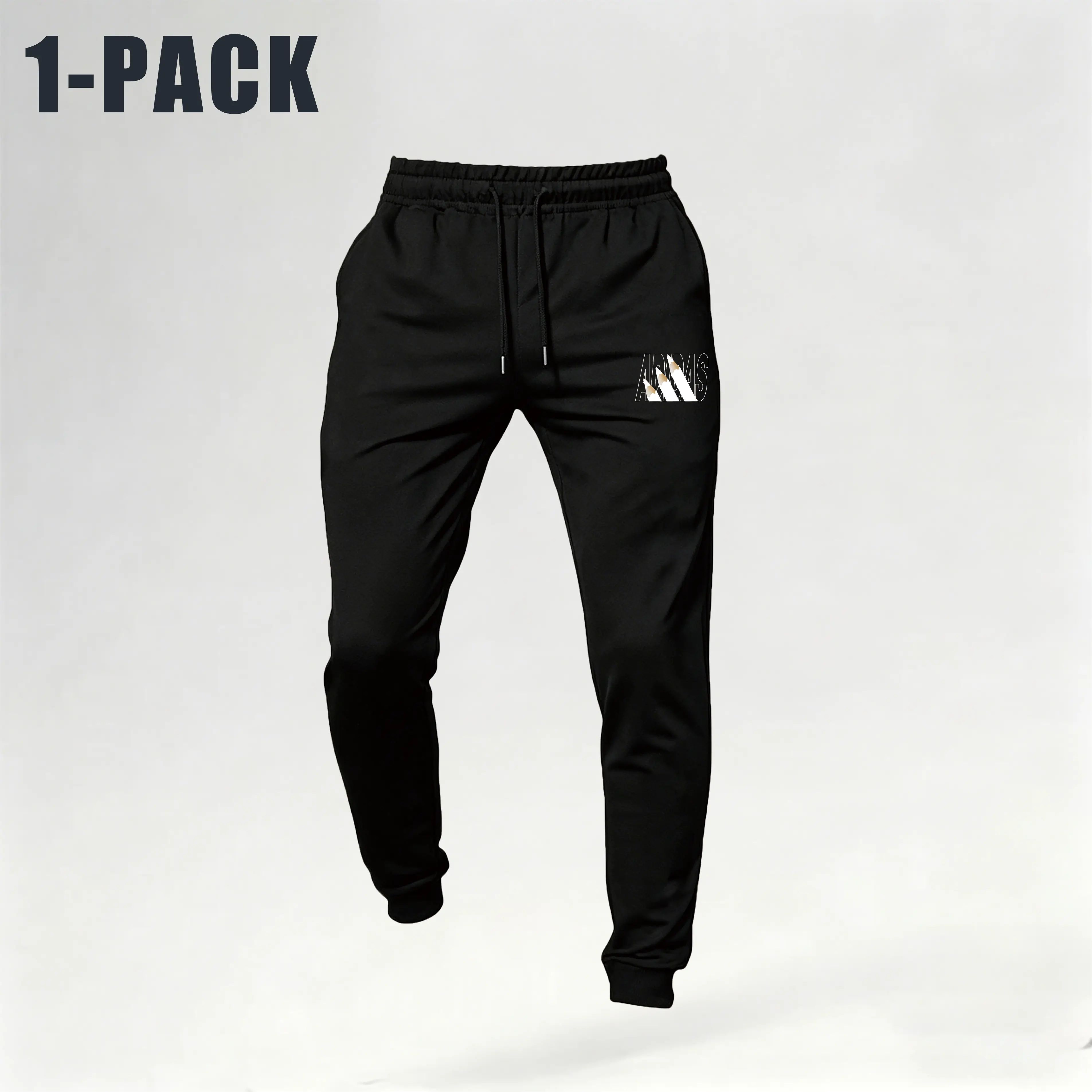 Men Sweatpants 4 Pack, Elastic Drawstring Joggers
