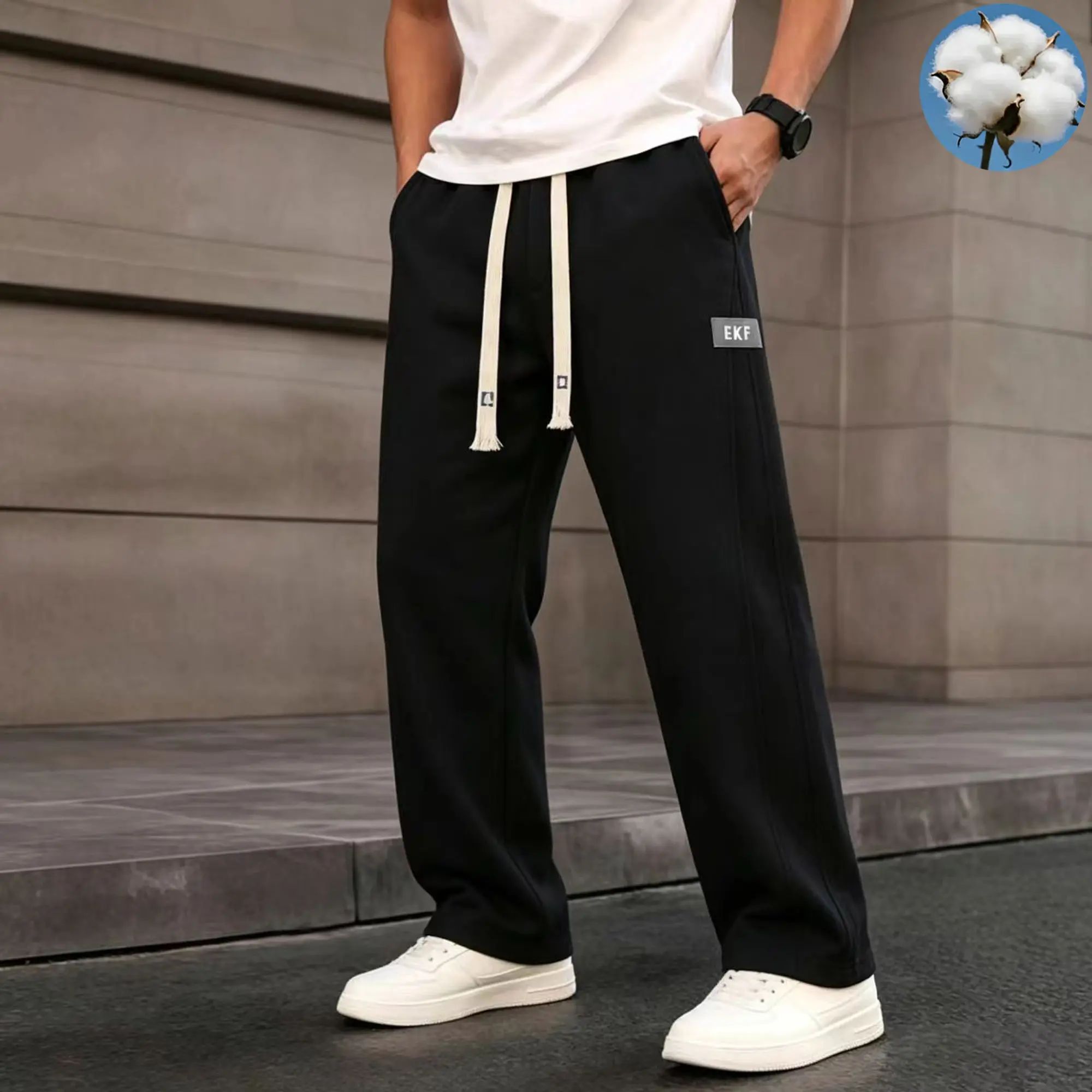 🔥Men's Baggy Fleece Sweatpants - Loose Fit Casual Streetwear Jogger Pants