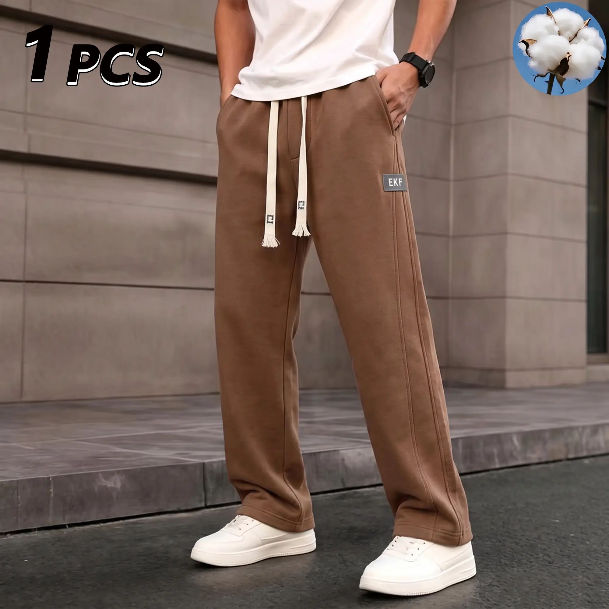 🔥Men's Baggy Fleece Sweatpants - Loose Fit Casual Streetwear Jogger Pants