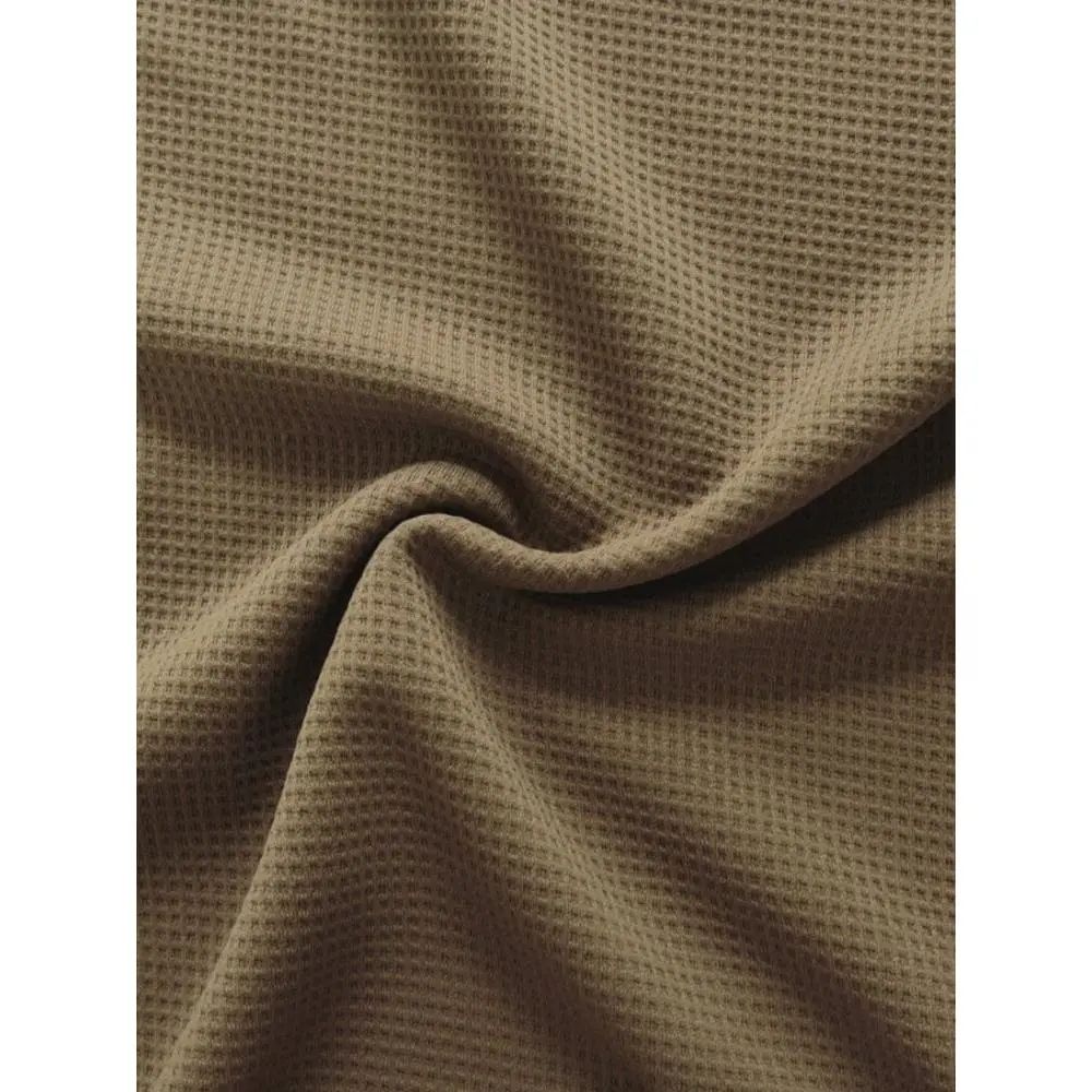 Men's Minimalist 3-Piece Waffle Knit Loungewear Set