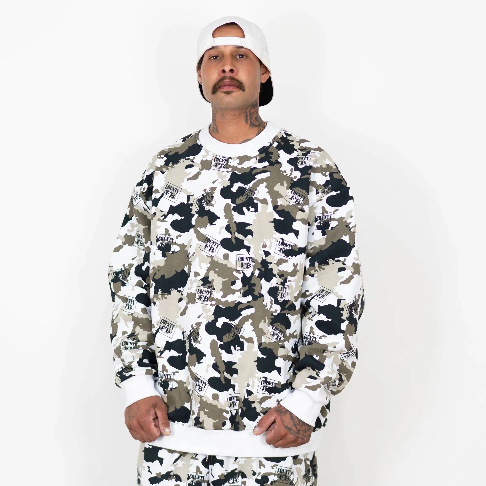 Men's 13oz Heavyweight Fleece Crewneck Sweatshirt – Relaxed Oversized Long Sleeve