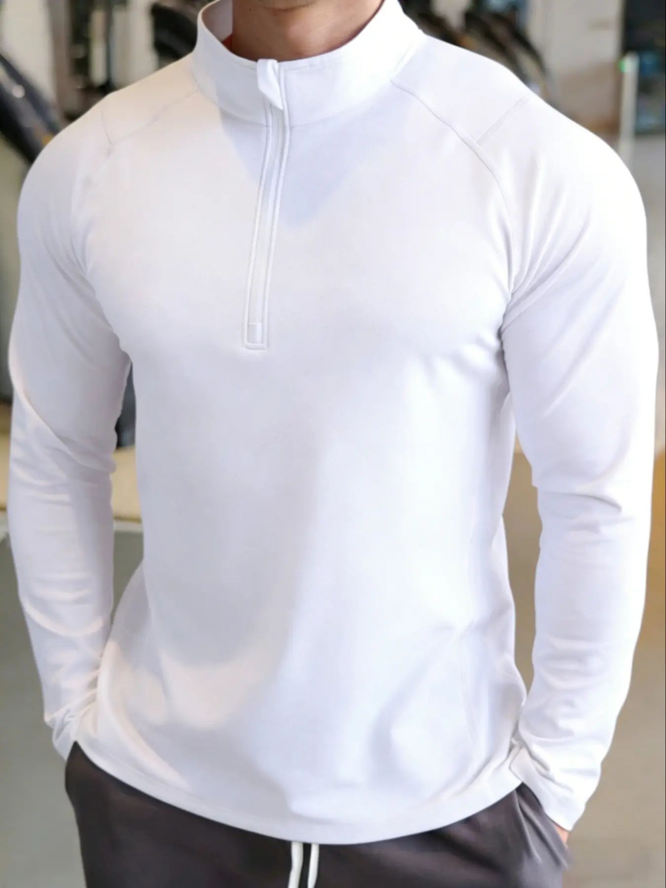 🔥Men's UPF 50+ 1/4 Zip Quick-Dry Shirt – Lightweight Long Sleeve Outdoor Sports Tee