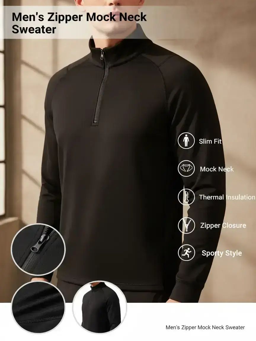 🔥Men's UPF 50+ 1/4 Zip Quick-Dry Shirt – Lightweight Long Sleeve Outdoor Sports Tee