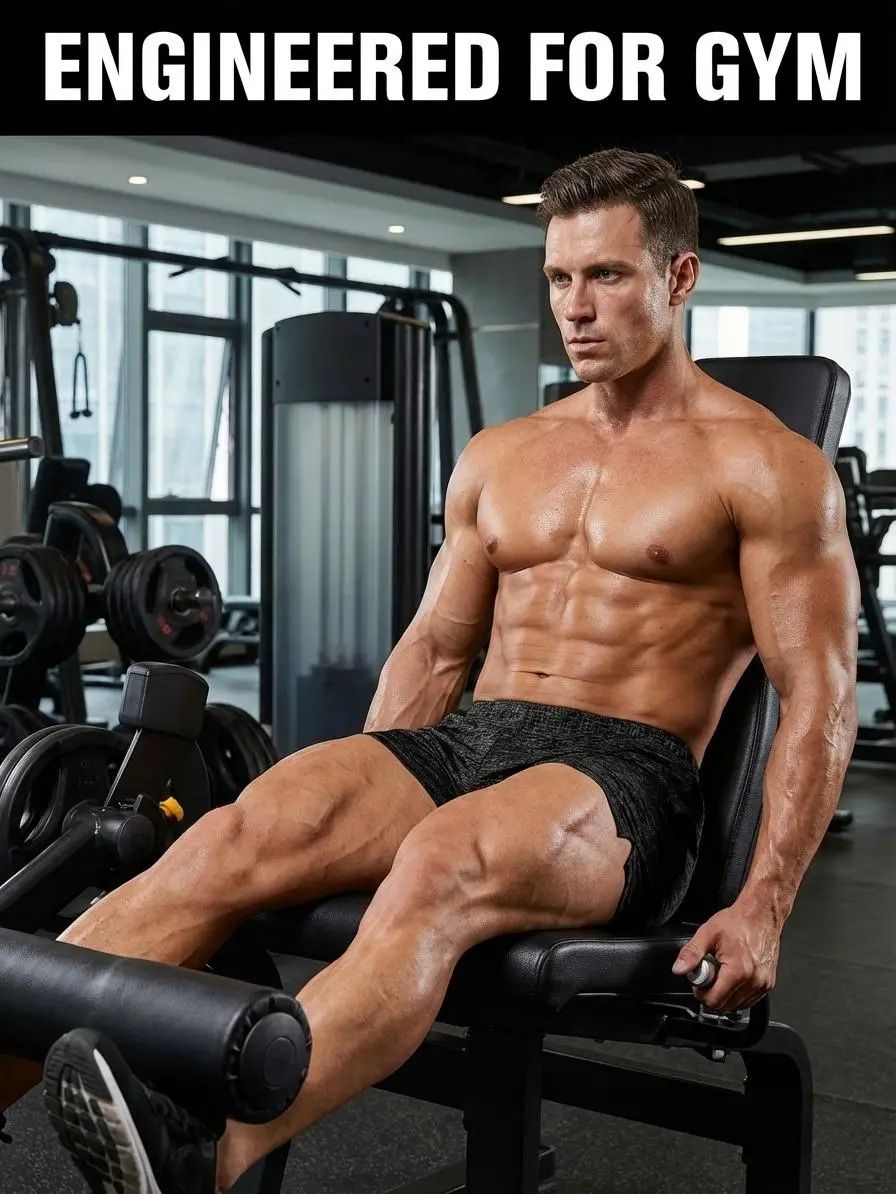 Men's 3-Inch Athletic Bodybuilding Shorts - Quick-Dry Stretch Activewear with Side Slit