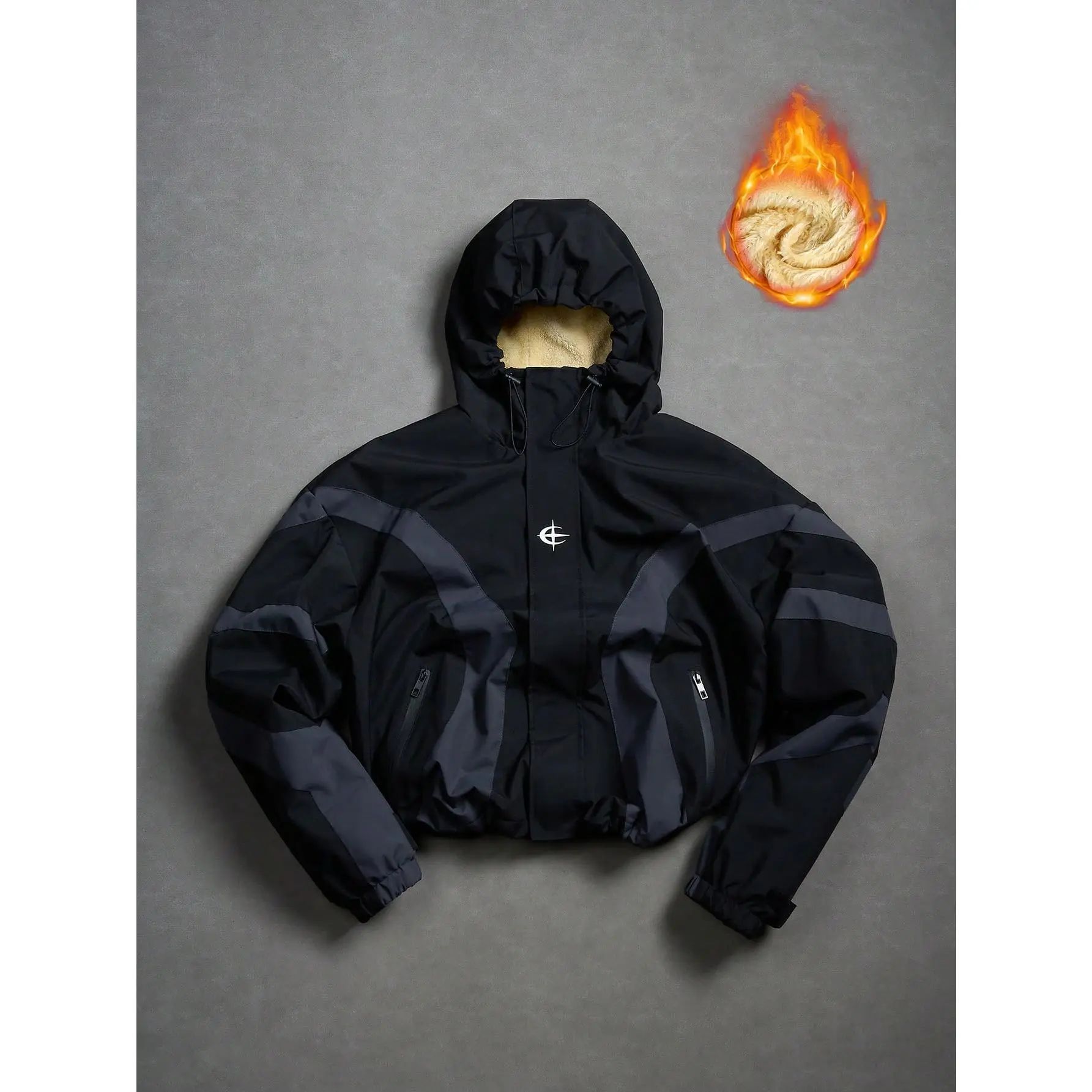 Men's Stylish Futuristic Techwear Windbreaker Coat