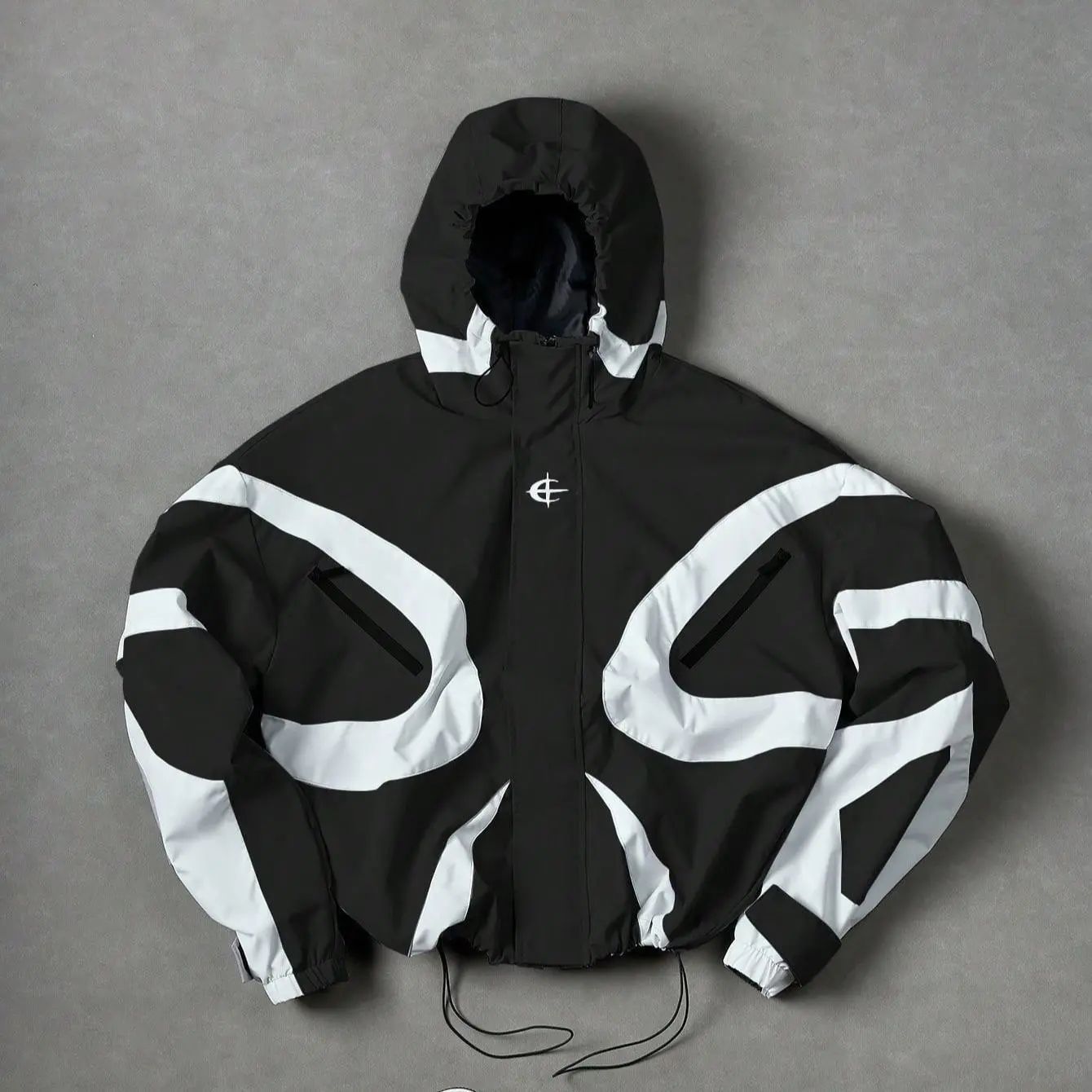 Men's Stylish Futuristic Techwear Windbreaker Coat