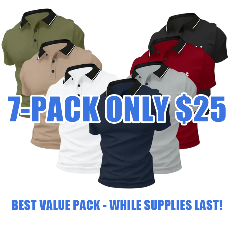 🔥Men's Polo Shirts in Multiple Colors - Comfortable & Stylish