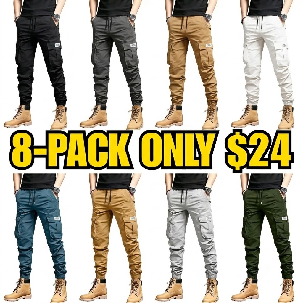 Men's Cargo Pants with Multi-Pockets