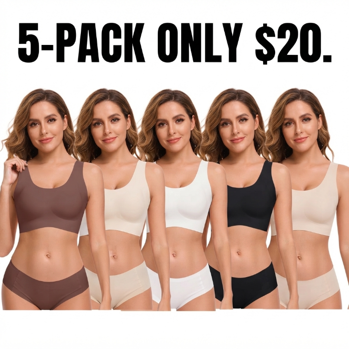 🔥LAST DAY SALE 70% OFF💕Seamless Bras for Women Full Coverage Wireless Bralette Widen Straps Side Comfortable Breathable Smooth