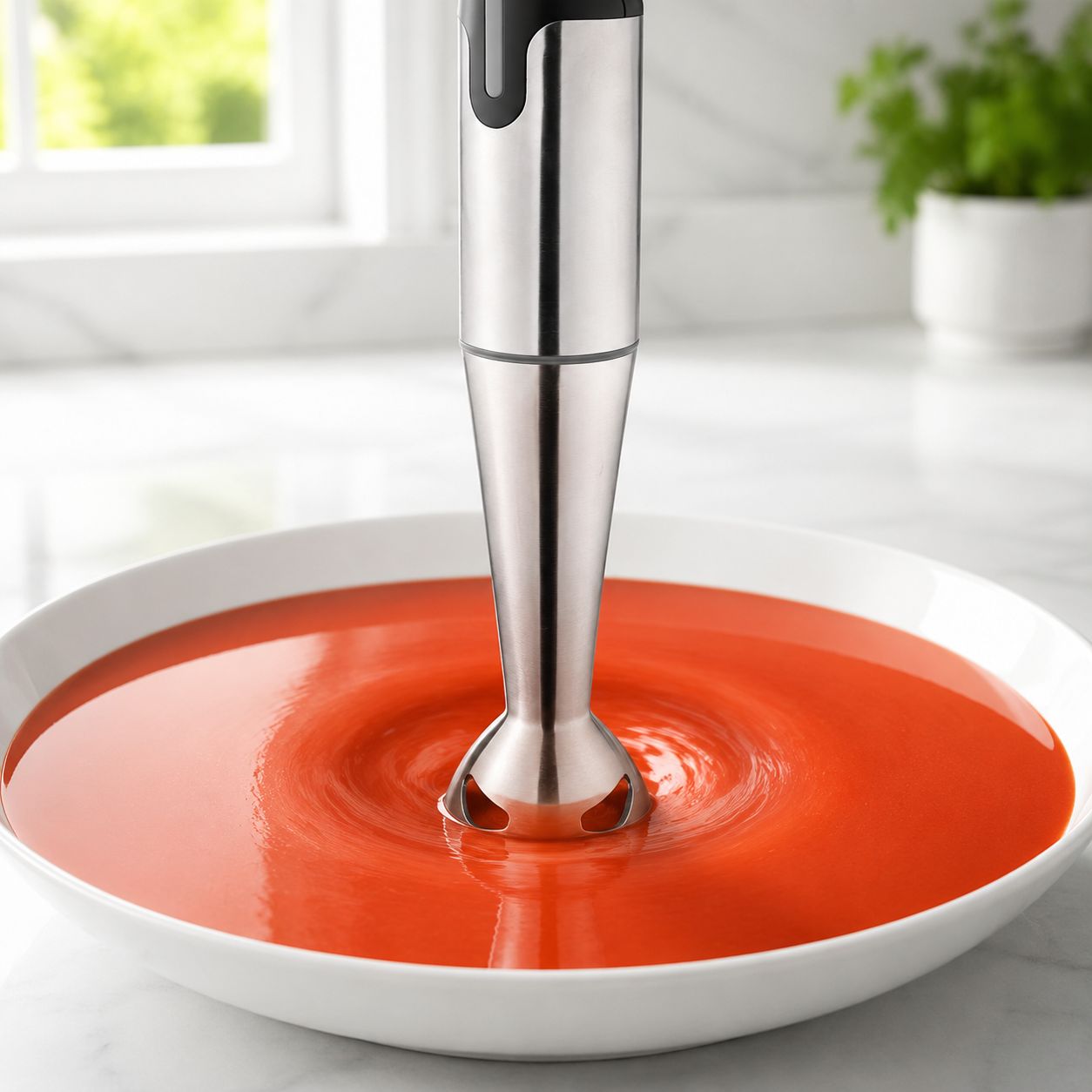 Small mixer with stainless steel mixing bowl