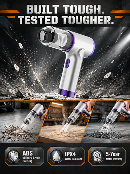 [The Solution for Hard-to-Reach Dust Spots in Your Car] Wireless Charging Car Vacuum Cleaner