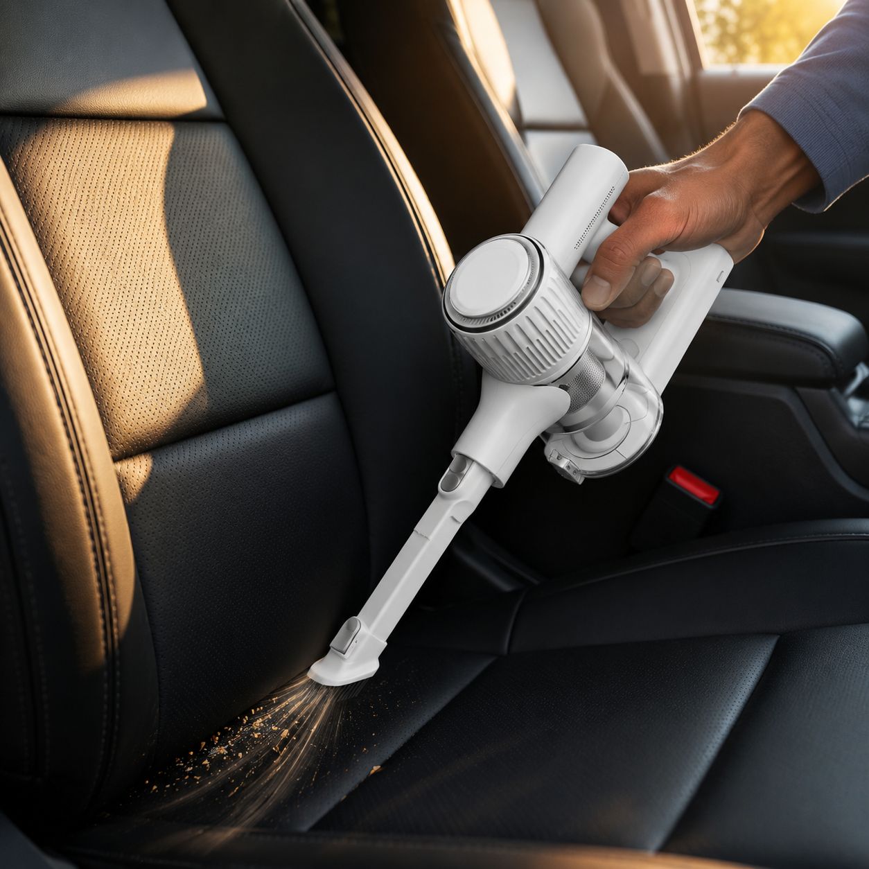 2200mAh Powerful Suction 8-in-1 Cordless Design, Ultra-fine Filter, Suitable for Home & Car