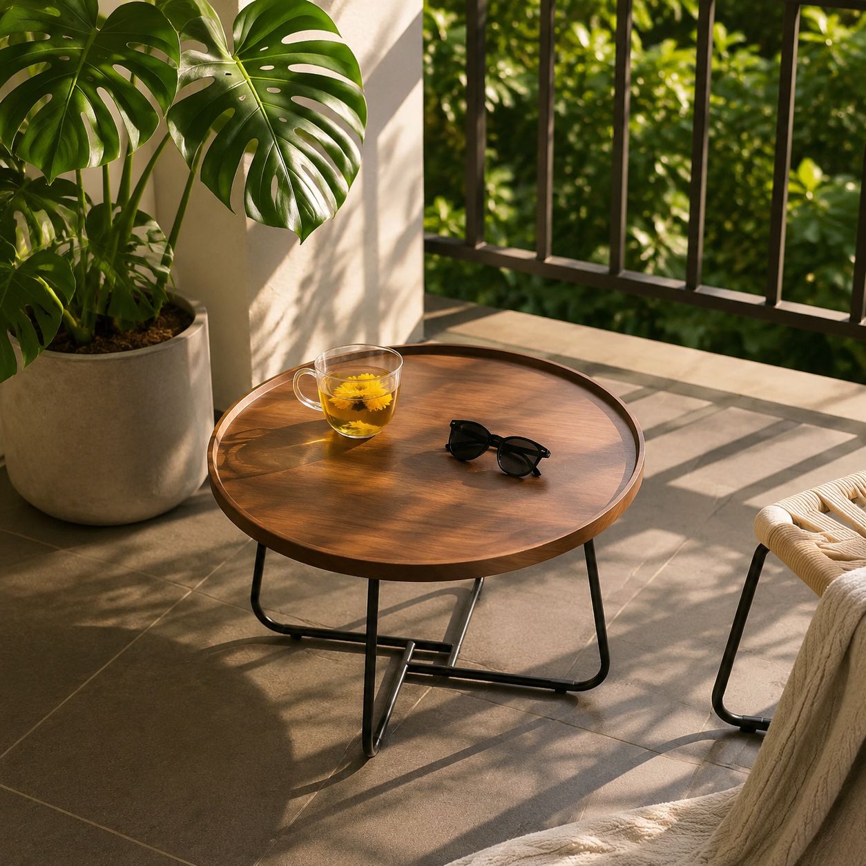 Nordic Light Luxury Coffee Table in modern living room