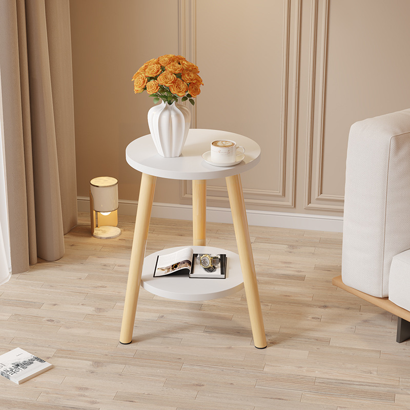 Multi-functional Home Decoration Balcony Small Round Table Sofa Side Table
