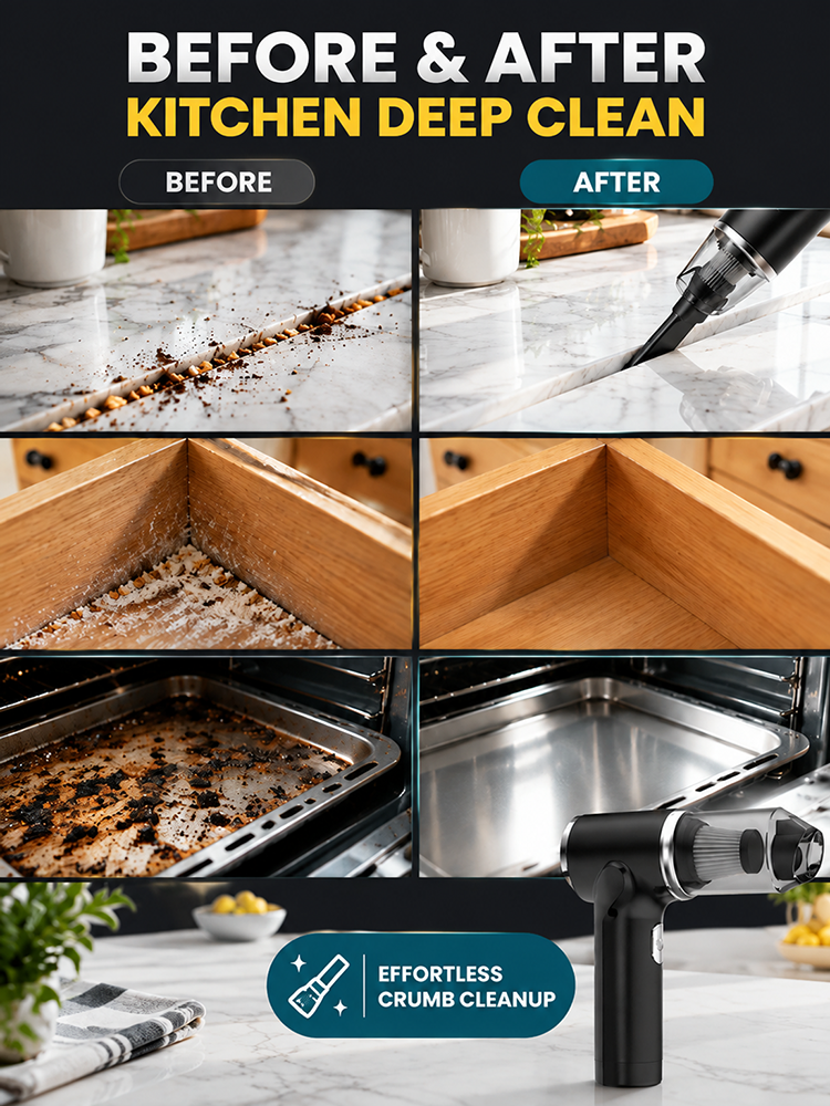 [The Solution for Hard-to-Reach Dust Spots in Your Car] Wireless Charging Car Vacuum Cleaner