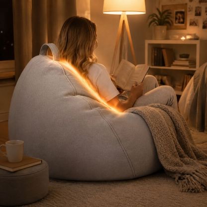 Balcony leisure lazy chair, bean bag sofa, can lie down and sleep
