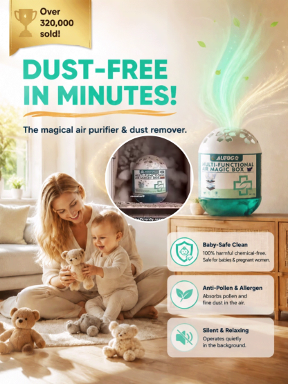 [Baby & Mom Safe Purification] Whole-House Dust Buster Smart Vacuum Cube