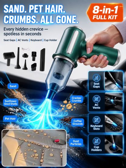 [8-piece set] Multifunctional  high-suction vacuum cleaner