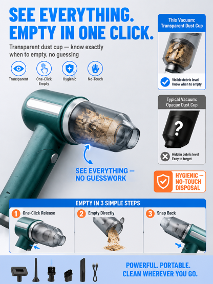 [8-piece set] Multifunctional  high-suction vacuum cleaner