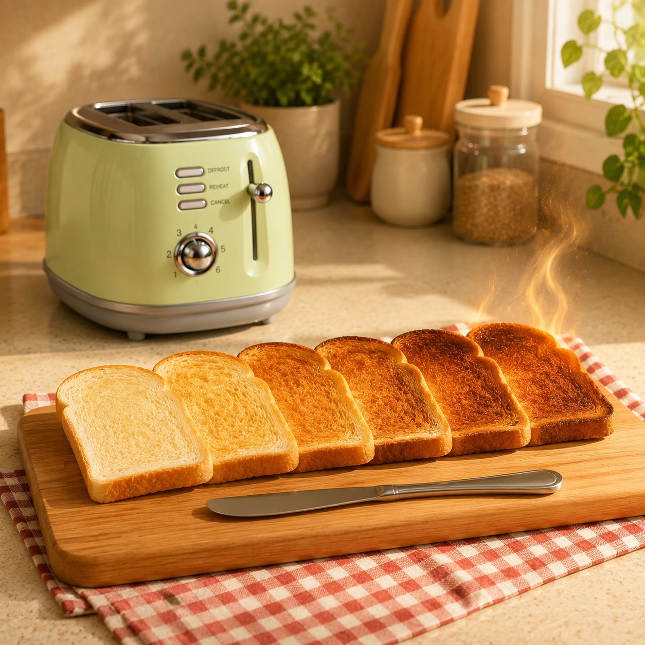 Smart toaster with dual slots for perfect toasting