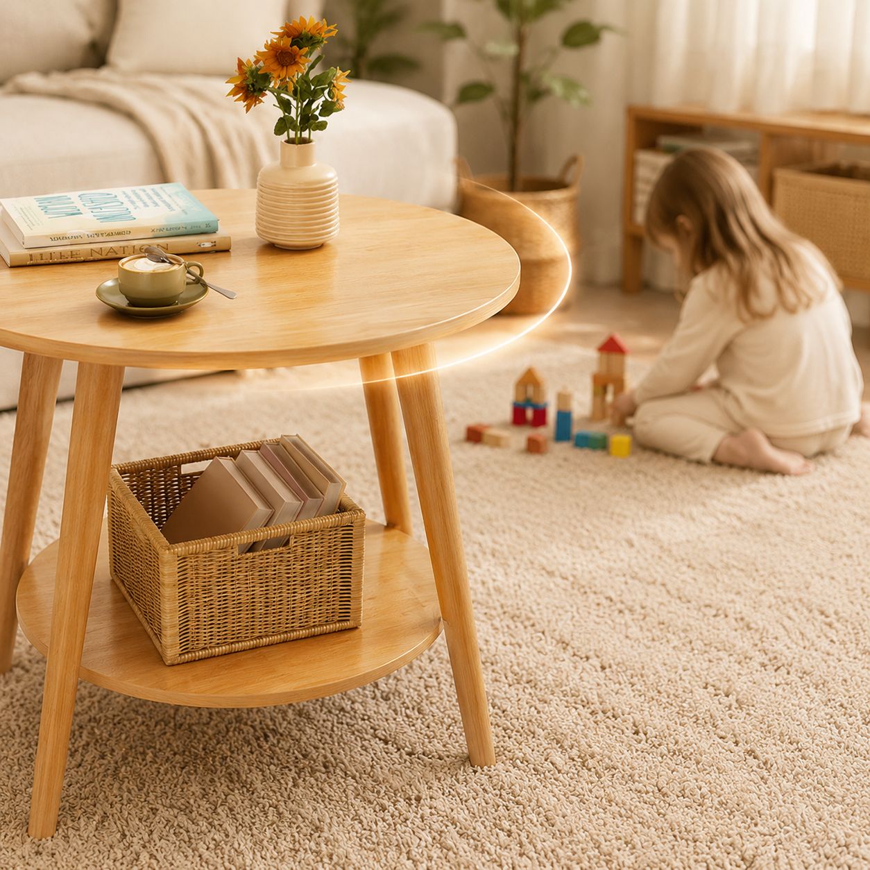 Minimalist storage cabinet for bedroom essentials