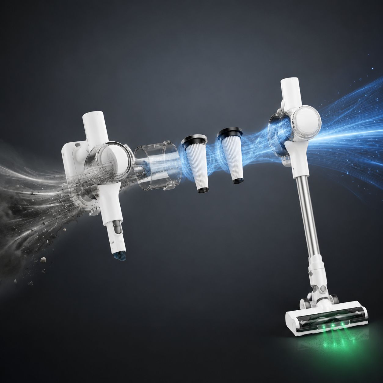 portable vacuum with long battery life