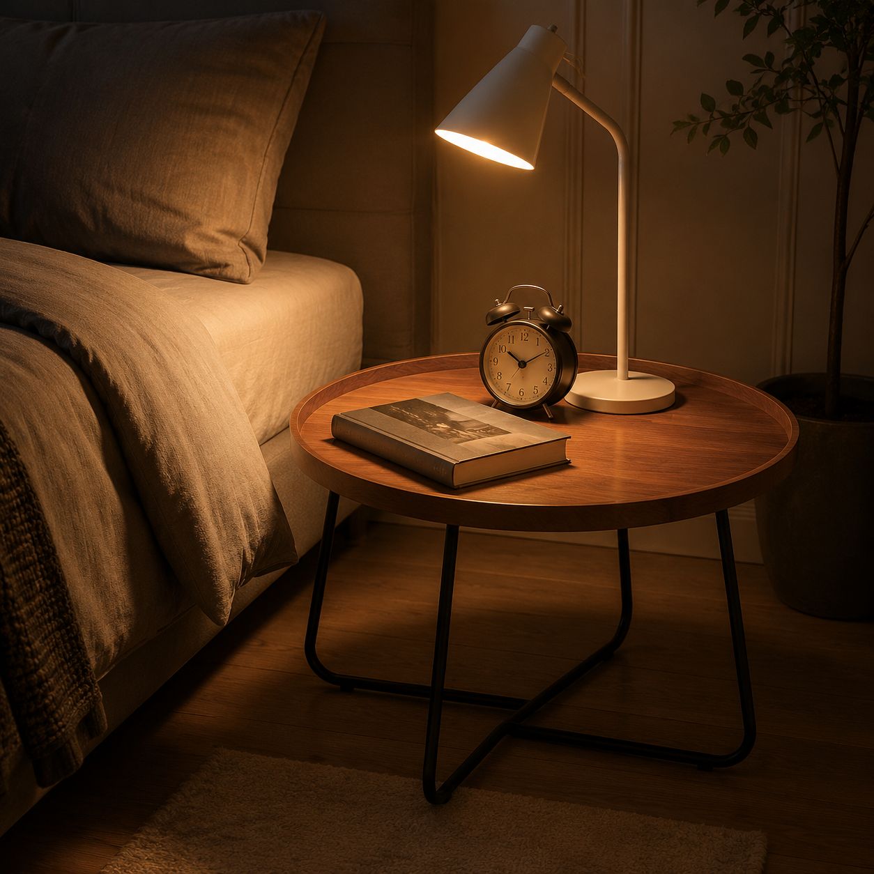 Elegant glass top light luxury coffee table design