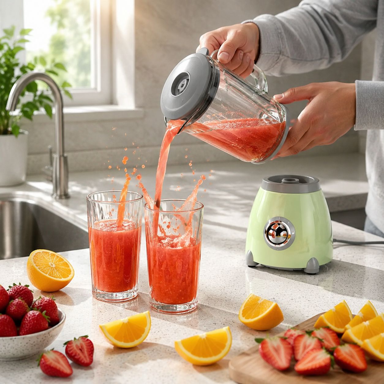 Complete breakfast appliance set for modern kitchens