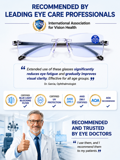 Photochromic Blue Light-Blocking Reading Glasses
