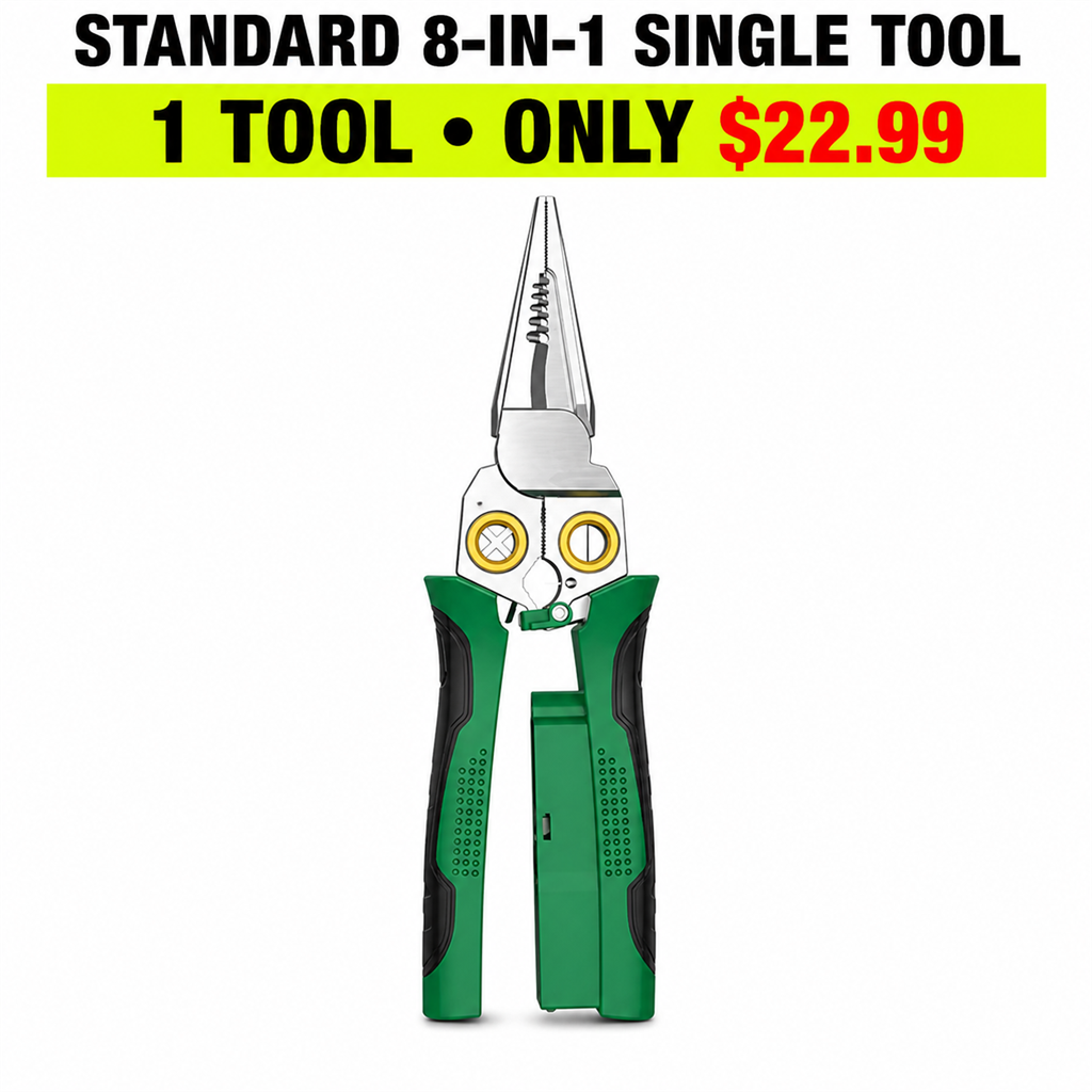 Standard 8-in-1 Single Tool - 1 Wire Stripping Plier - Only $22.99