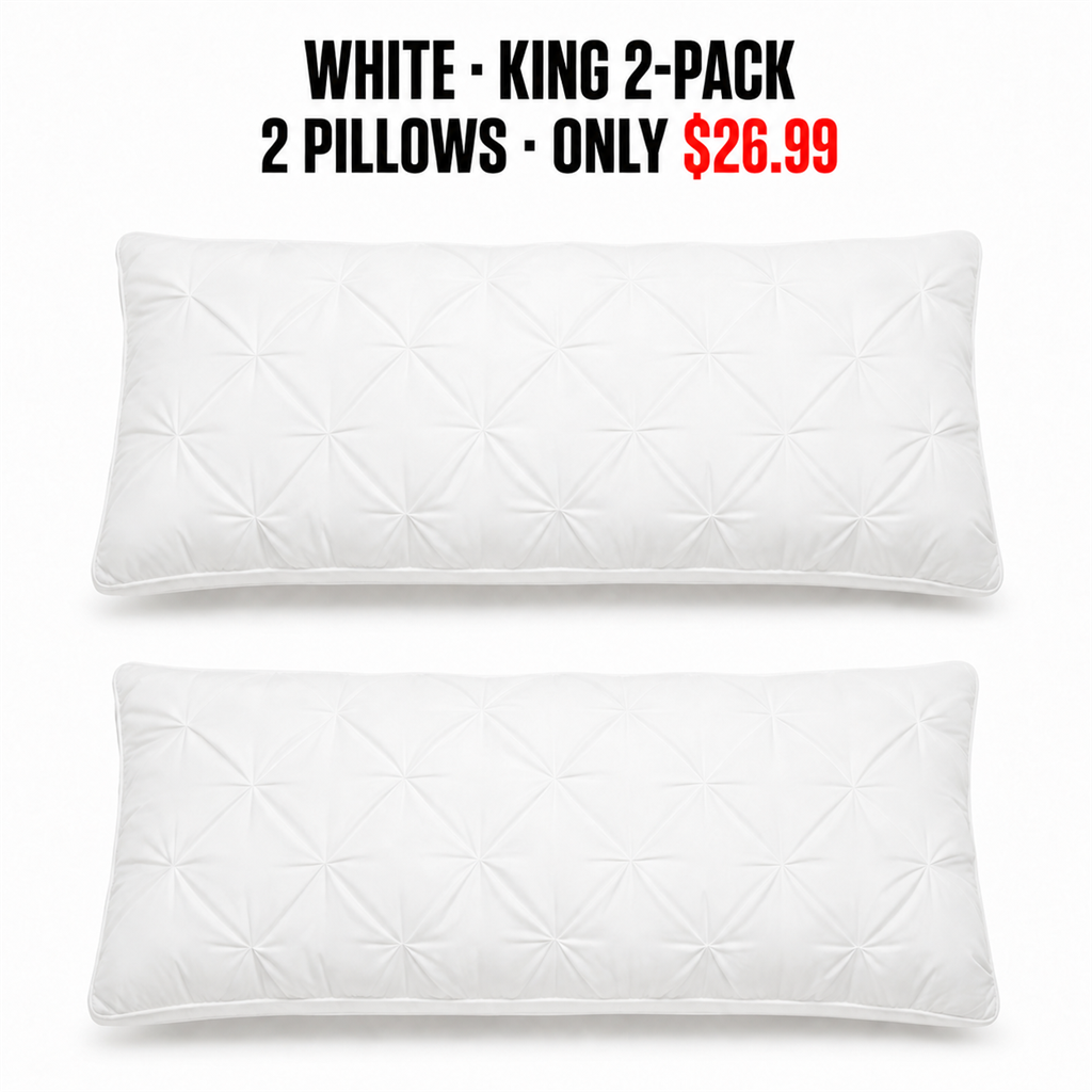 White King/Cali King 2-Pack Pillow Mapping - Only $26.99