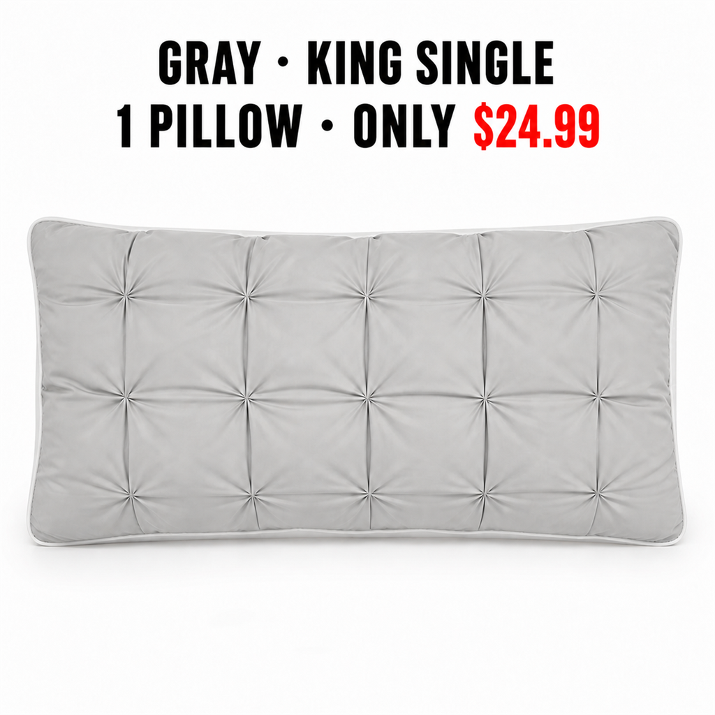 Gray King/Cali King Single Pillow Mapping - Only $24.99