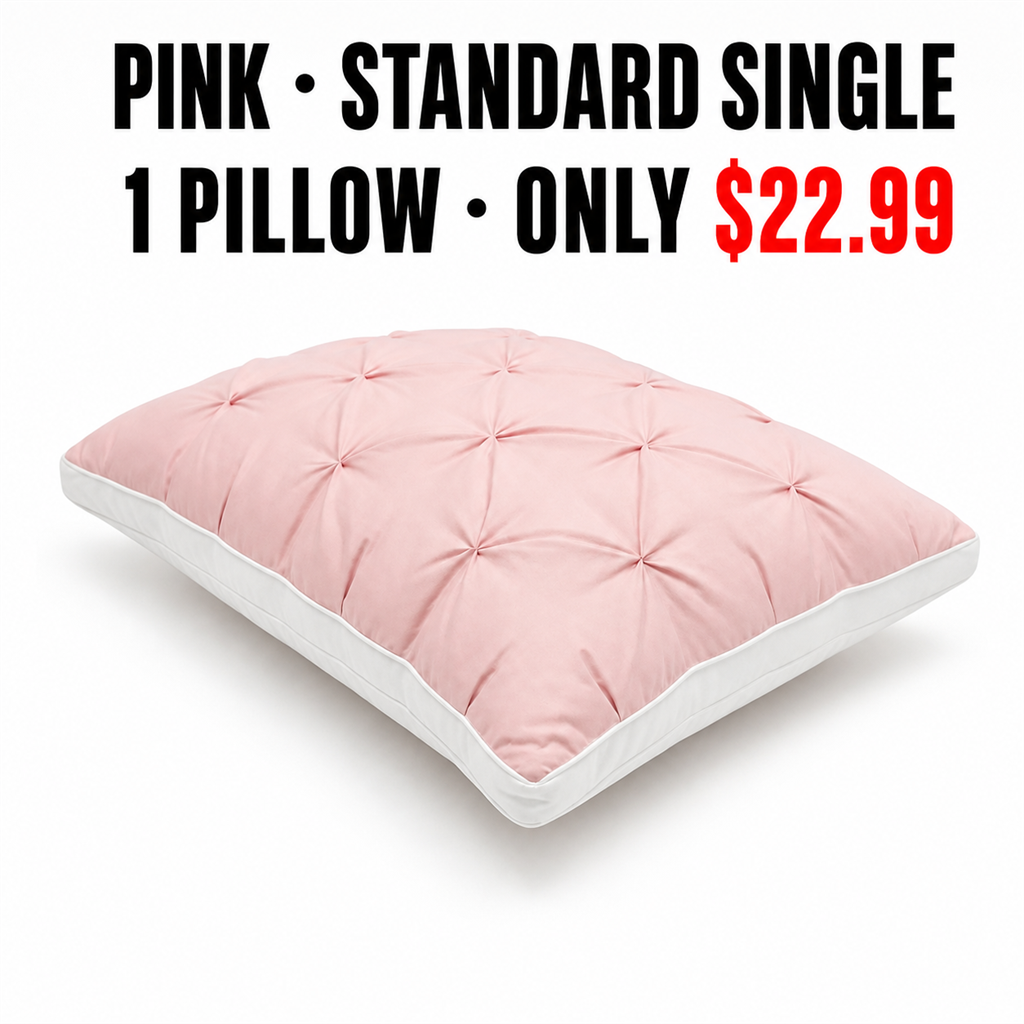 Pink Standard Single Pillow Mapping - Only $22.99