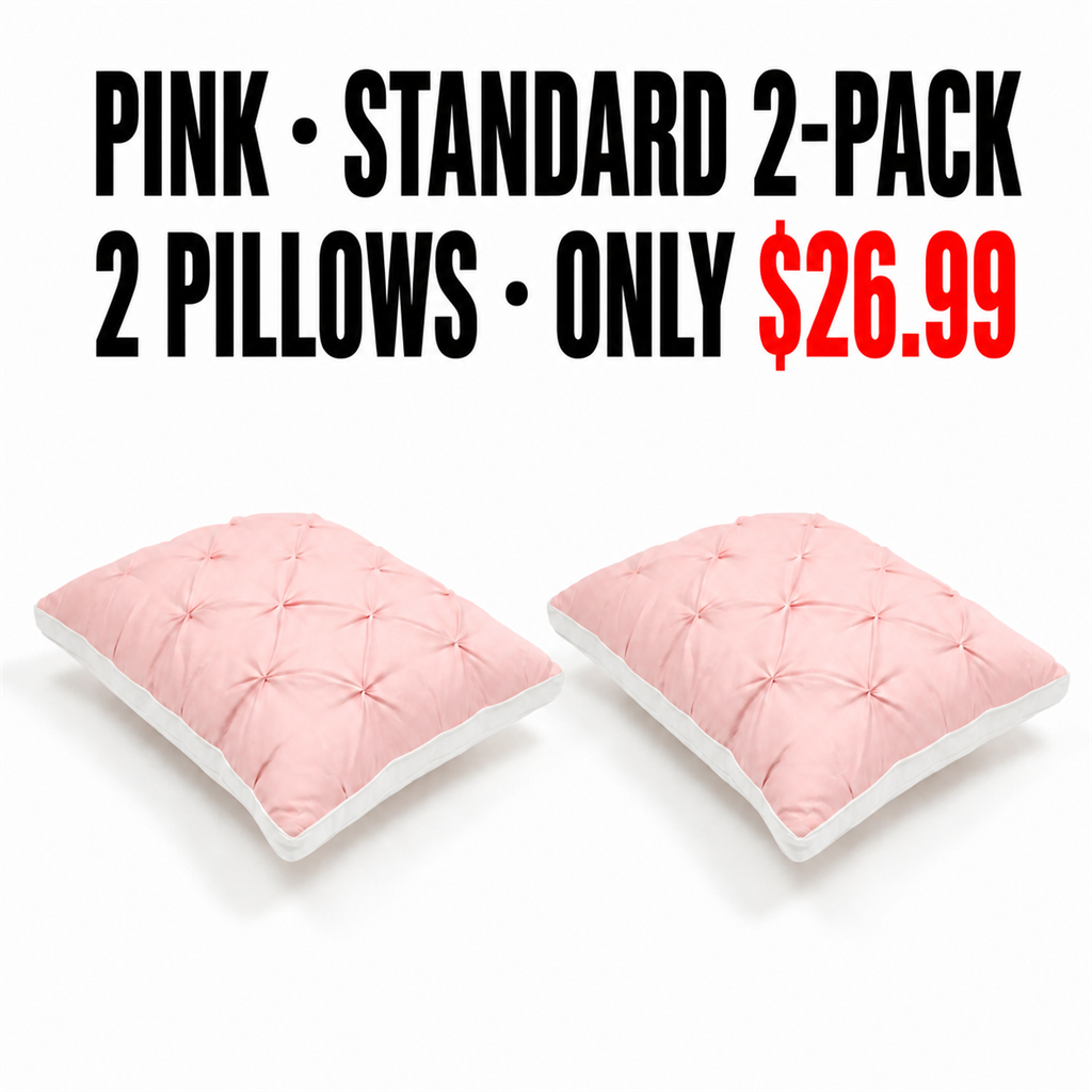 Pink Standard 2-Pack Pillow Mapping - Only $26.99